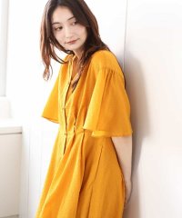 MK MICHEL KLEIN/キーネックコットンワンピース/洗える/508117276