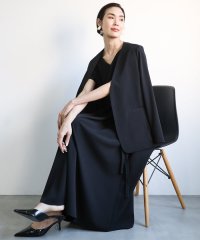 MICHEL KLEIN/[接触冷感]Vネックフレアワンピース(セットアップ対応)/508117290