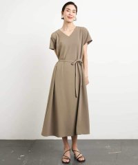MICHEL KLEIN/[接触冷感]Vネックフレアワンピース(セットアップ対応)/508117290