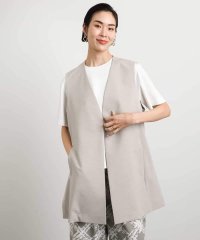 MICHEL KLEIN/ベルト付きノーカラージレ/508117298