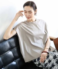 MICHEL KLEIN/[接触冷感]フレンチスリーブカットソー/508117302