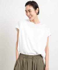 MICHEL KLEIN/[接触冷感]フレンチスリーブカットソー/508117302