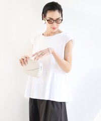 MICHEL KLEIN/[WEB限定/接触冷感]フレンチスリーブペプラムカットソー/508117305