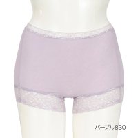 manzoku/マンゾク 満足 福助 公式 ショーツ 1分丈 レディース 伸びてフィット 無地 花柄レース CSY フット部パイル LLサイズ 37ー3634婦人 女性 フクス/505516628
