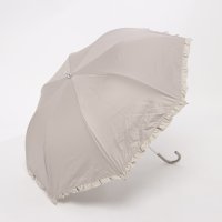 cache nez/カシュネ cache nez 【晴雨兼用】【日傘】UV カット率99％以上 PUバイカラーフリルトップレス折りたたみ傘/508104511