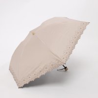 cache nez/カシュネ cache nez 【晴雨兼用】【日傘】UV カット率99％以上 PU軽量フラワー刺繍ミニ折りたたみ傘/508104512