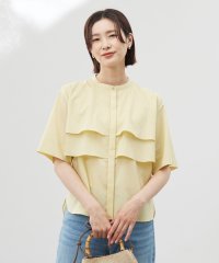 J.PRESS LADIES（LARGE SIZE）/【洗える】ラミーポプリン ティアード ブラウス/508118518