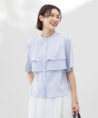 J.PRESS LADIES（LARGE SIZE）/【洗える】ラミーポプリン ティアード ブラウス/508118518