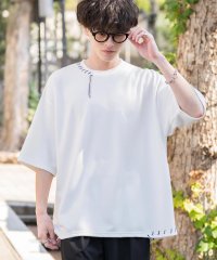Rocky Monroe/ロッキーモンロー Rocky Monroe カットソー 半袖 Tシャツ メンズ ポンチ ハンドステッチ 無地 オーバーサイズ リラックス カジュアル ストリート/508118636