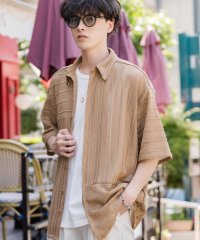 Rocky Monroe/ロッキーモンロー Rocky Monroe シアーシャツ 半袖 メンズ レディース レース切替 無地 オーバーサイズ ビッグシルエット ゆったり リラックス ル/508118638