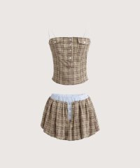 LA POMME petit/ラポミ プチ LA POMME petit Cute Cami Top Flare Skirt Set Up/508118805