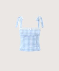 LA POMME petit/ラポミ プチ LA POMME petit Sweet Ribbon Check Cami/508118814