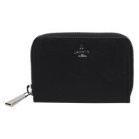 LANVIN en Bleu/ランバン オン ブルー LANVIN en Bleu 財布 小銭入れ コインケース メンズ ラウンドファスナー 本革 バトラー ブラック ホワイト 519611/508119074