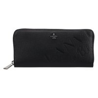 LANVIN en Bleu/ランバン オン ブルー LANVIN en Bleu 財布 長財布 メンズ ラウンドファスナー 本革 小銭入れ付き バトラー ブラック ホワイト 519616/508119077