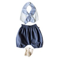 moc mof/モクモフ mocmof 子供服 男の子 上下セット フォーマル スタイ ブルマ ソックス 3点セット ベビー キッズ 赤ちゃん 70－80cm 622－5661/508119101