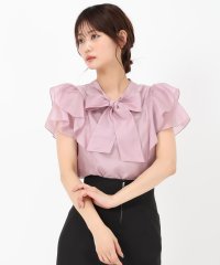 MISCH MASCH/ミッシュマッシュ MISCH MASCH 2025春夏新作 シアーフリルボウタイブラウス/508119162