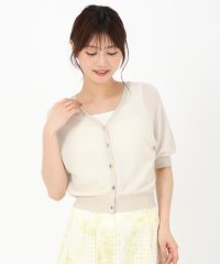 MISCH MASCH/ミッシュマッシュ MISCH MASCH 2025春夏新作 シアーラメツイードパフ袖カーディガン/508119173
