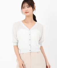 MISCH MASCH/ミッシュマッシュ MISCH MASCH 2025春夏新作 シアーラメツイードパフ袖カーディガン/508119173