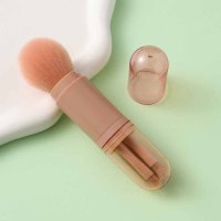 shoppinggo/ショッピングゴー shoppinggo メイクブラシ4本セット4in1 持ち運び 携帯 コスメ メイクアップ メイクブラシセット 化粧筆セット 化粧ブラシ 化粧/508119182