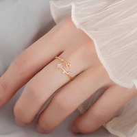 shoppinggo/ショッピングゴー shoppinggo 指輪 星 オープン リング フリーサイズ シンプル ゴールド 入学式 卒業式 フォーマル カジュアル 結婚式 パーティ/508119192