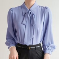shoppinggo/ショッピングゴー shoppinggo シャツ レディース リボン付きシャツ ビジネス オフィス カジュアル トップス シャツブラウス レース切替え 長袖 オフ/508119197