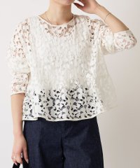 BEARDSLEY/リバーレースクロップドブラウス/508119256