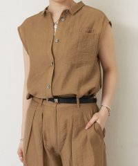 BEARDSLEY/スリットノースリーブシャツ/508119257