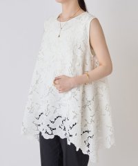BEARDSLEY/刺繍レースノースリーブブラウス/508119269