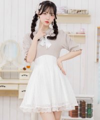 ROJITA/ロジータ ROJITA 異素材ドッキングデコルテ開きワンピース/508119727