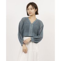 archives/アルシーヴ archives フロントzipラメメッシュニットカーディガン/508119750