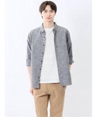 m.f.editorial/エムエフエディトリアル m.f.editorial コットンリネン ボタンダウン7分袖シャツ/508119916