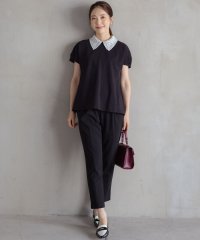 KUMIKYOKU(S SIZE)/【WEB限定・接触冷感・UVカット・吸水速乾】ジョーゼットジャージースタイルアップ パンツ/508120026