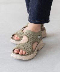 welleg sellect/ウェレッグ セレクト welleg sellect ワッフルニット キレイめ厚底スポーツサンダル/508120427