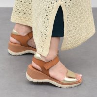 Marila/マリラ Marila 異素材コンビウエッジサンダル/508120460