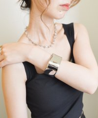 styiro/スタイロ styiro ニッケルフリー ダイヤメタルクリップバングル スクエア/508120570