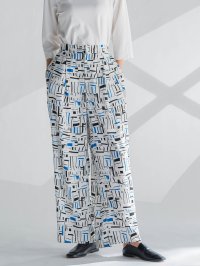 la.f…(Lsize)/ラ エフ エルサイズ la.f…(Lsize) 【大きいサイズ】幾何柄パンツ≪洗濯機で洗える≫/508120699