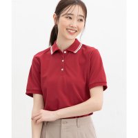 Honeys/ハニーズ Honeys 半袖ポロシャツ トップス ポロシャツ カットソー 半袖 ハニさら 大きいサイズ UVカット 吸水速乾 抗菌防臭 無地 ボーダー 綿混 レ/508120743