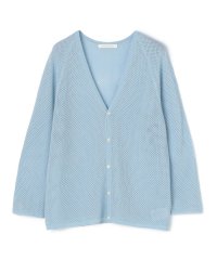 GALERIE VIE/クレープコットンメッシュ Vネックカーディガン/506204503