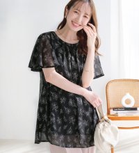 Alotta/【接触冷感】インナー付シフォンタックチュニック/507034497