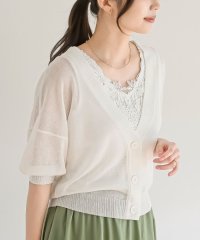 rps/レーヨンナイロンＶネックショート丈カーディガン/508023944