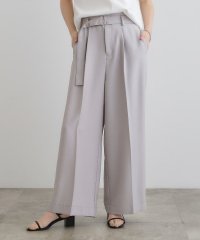 grove/デニムライクベルト付きワイドパンツ/508065760