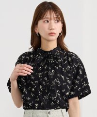 NICOLE CLUB/リボン付き柄ブラウス/508067549
