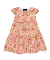 BeBe/【DEVEAUX】水彩風花柄ティアードワンピース(90~140cm)/508090633
