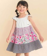 Noeil aime BeBe/【お揃い】花柄チェックティアードワンピース(90~130cm)/508095511
