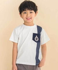 Noeil aime BeBe/天竺縦配色切り替え半袖Tシャツ(80~130cm)/508095522