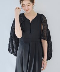RUIRUE BOUTIQUE/ルイルエブティック RUIRUE BOUTIQUE レースカーデ＆キーネックオールインワンセットアップ/508113634