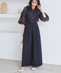 RUIRUE BOUTIQUE/ルイルエブティック RUIRUE BOUTIQUE レースカーデ＆キーネックオールインワンセットアップ/508113634