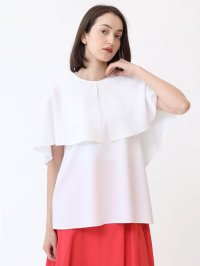 Aga/アーガ Aga ケープカラーサッカーブラウス/508118582