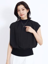 FENNEL/フェンネル FENNEL セミハイネック異素材コンビトップス/508118586