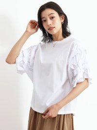 FENNEL/フェンネル FENNEL フリルスリーブカットソー/508118587